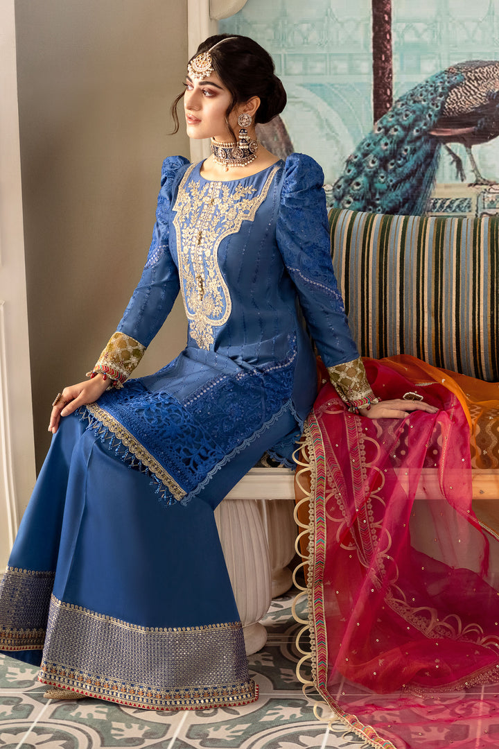 Maria.B Sateen Cobalt Blue