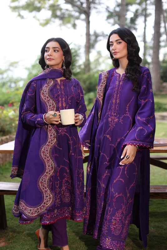 Noor by Saadia Asad Suzaankari Winter Shawl D6