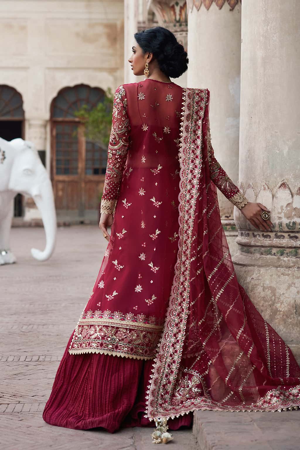AFROZEH Noor Jehan Dastan Gol Wedding Wear